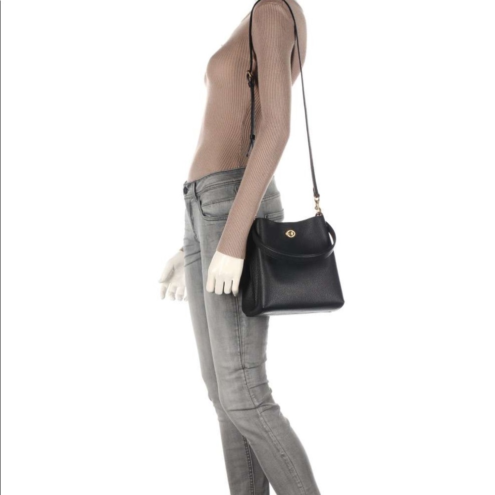 New Coach 89102 black pebble Charlie bucket